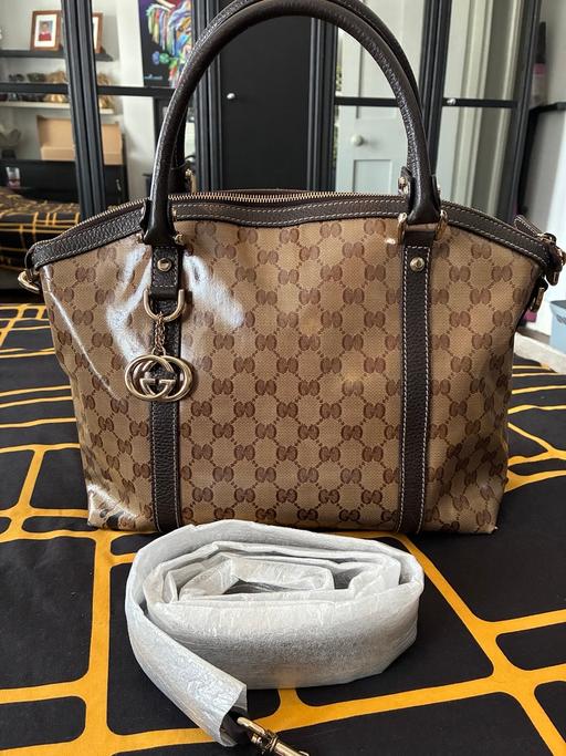  — Genuine Gucci crystal dome crossbody bag