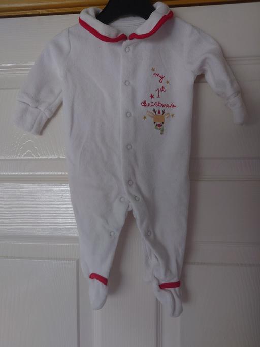  — Babies first Christmas sleepsuit size newborn