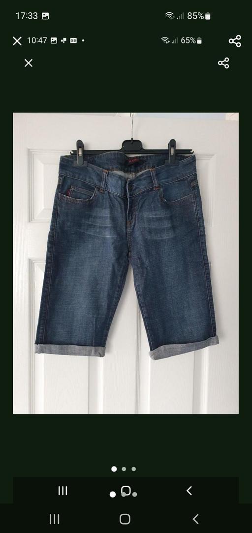  — ladies playboy jeans shorts