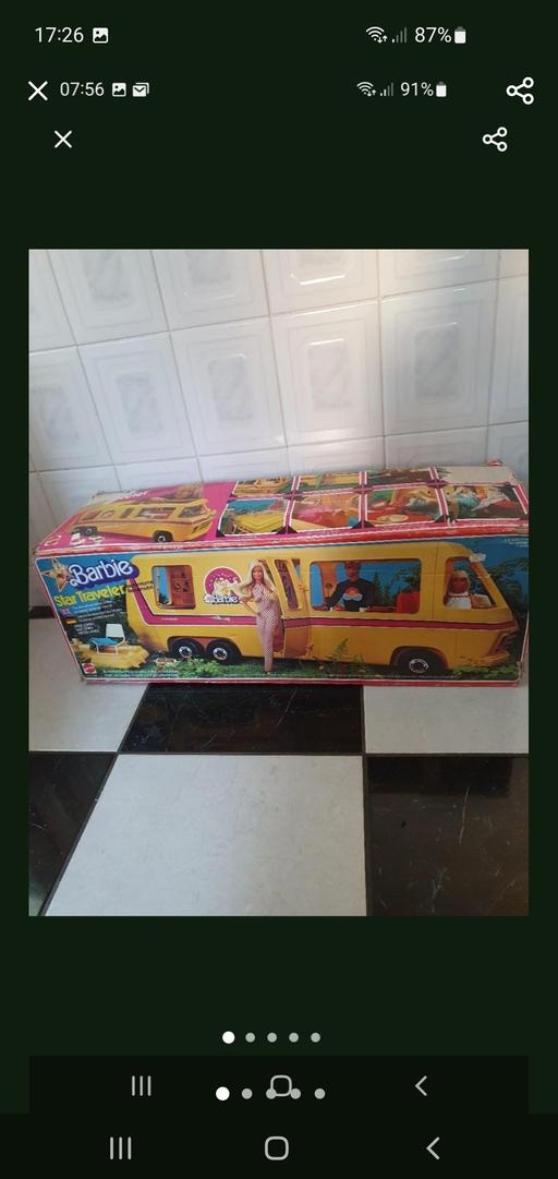  — vintage 3 FT barbie  mobile home/van