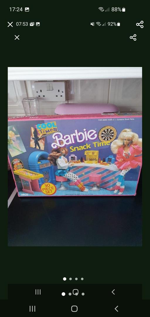  — vintage barbie snack time playset