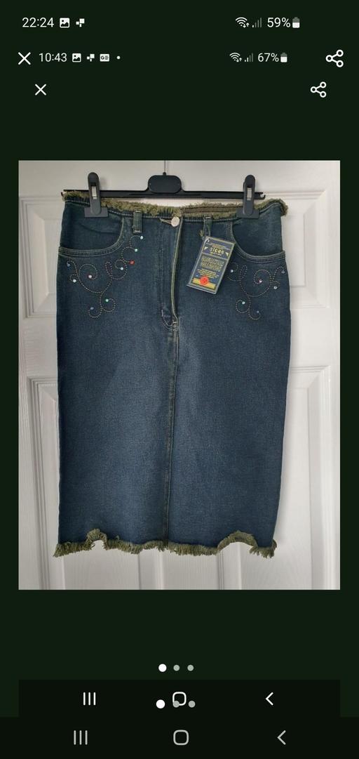  — ladies denim skirt NEW
