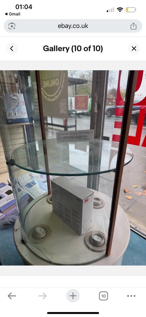  — Curved Glass Display Cabinet