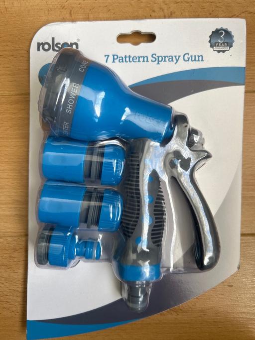  — Spray gun set for hose. 7 pattern. New