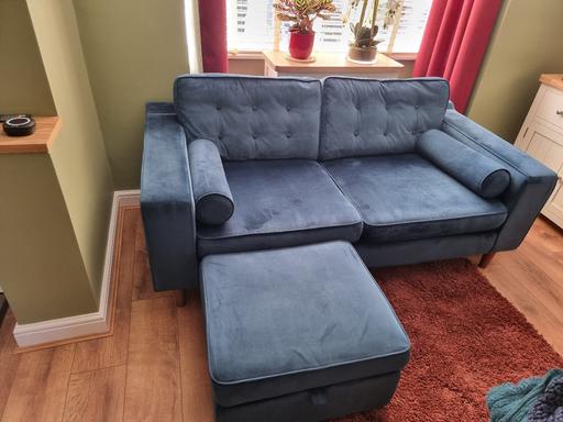  — 2 seater sofa and storage stool