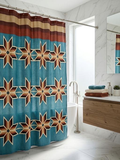  — Lovely multi shower curtain 0015 36