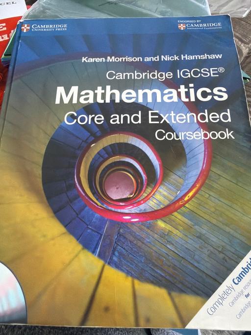  — Cambridge IGCSE Mathematics core and extended