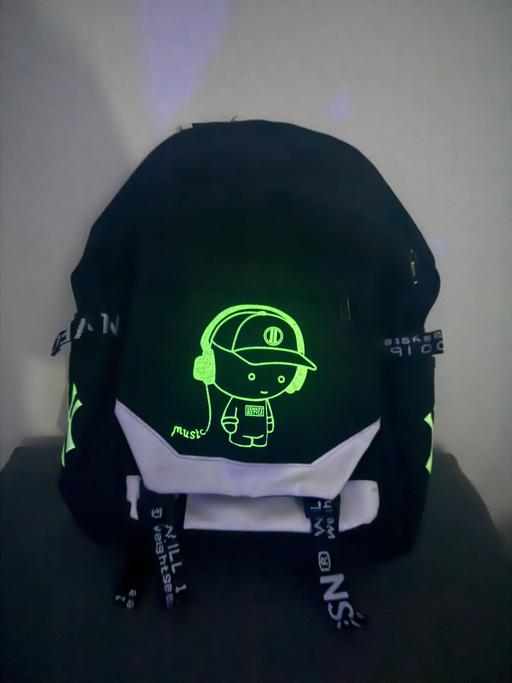  — Kawaii Anime School Backpack Black & White