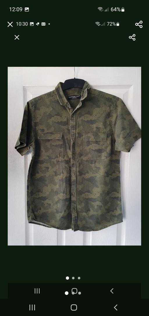  — men's short sleeve camouflage shirt