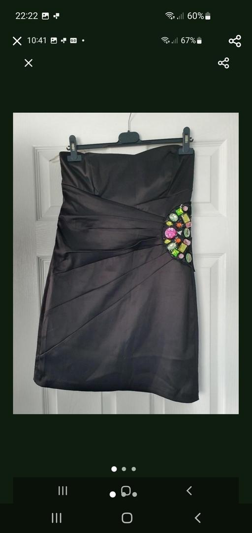  — ladies strapless dress NEW