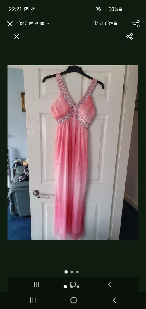  — ladies long pink dress NEW