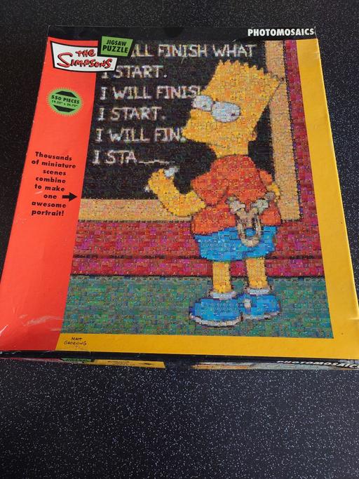  — Simpsons photomosaic 550 piece jigsaw