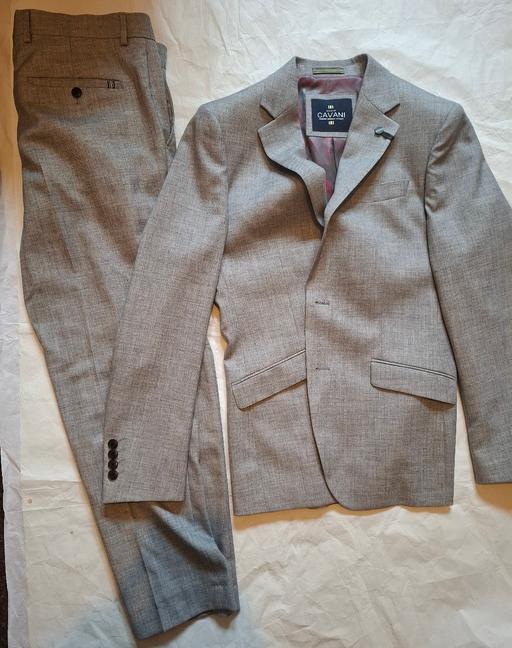  — Men’s Malibu full Grey Suit – Cavani (Worn On