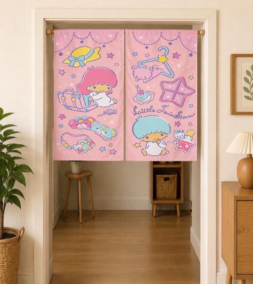  — Sanrio little twins stars door curtain