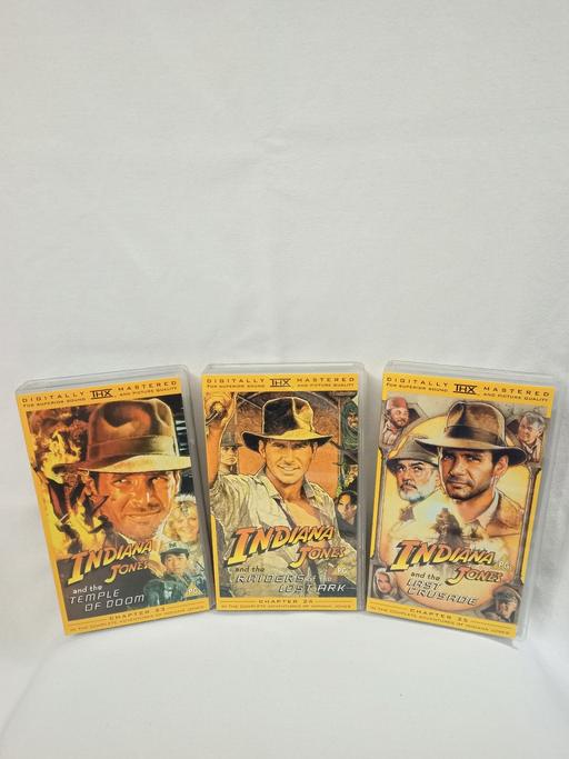  — INDIANA JONES TRILOGY ON VHS LUCASFILM.