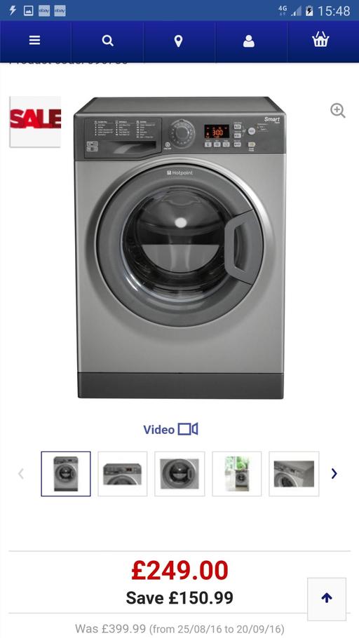  — hotpoint 9kg washing machine