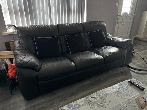  — 3 seater Leather sofa