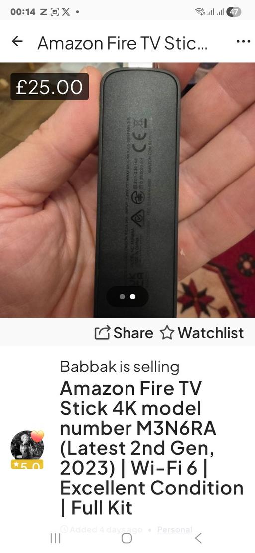  — Amazon Fire Stick