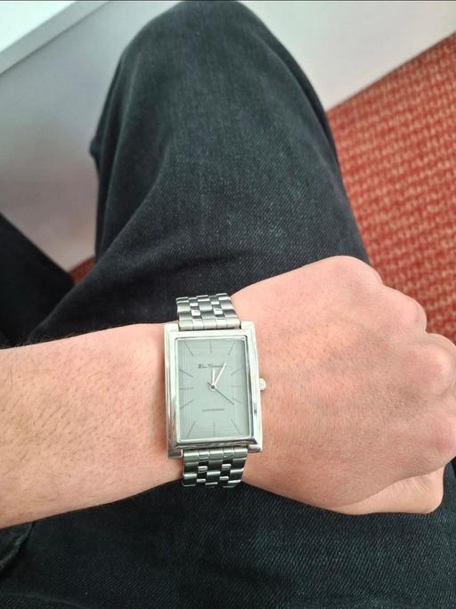  — Ben Sherman Silver Rectangular Watch Stainles