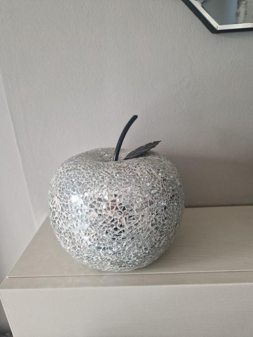  — Large silver & black pot Apple