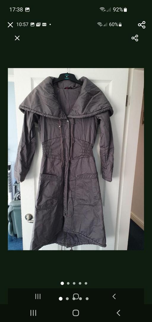  — ladies long playboy coat