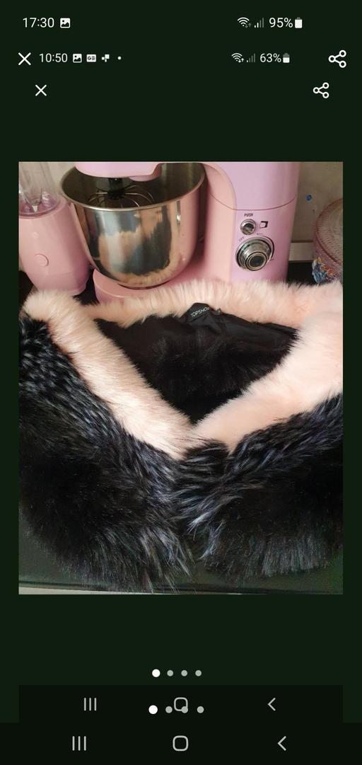  — large fur wrap/scarf/collar TOPSHOP