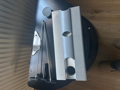  — Black Glass TV Stand