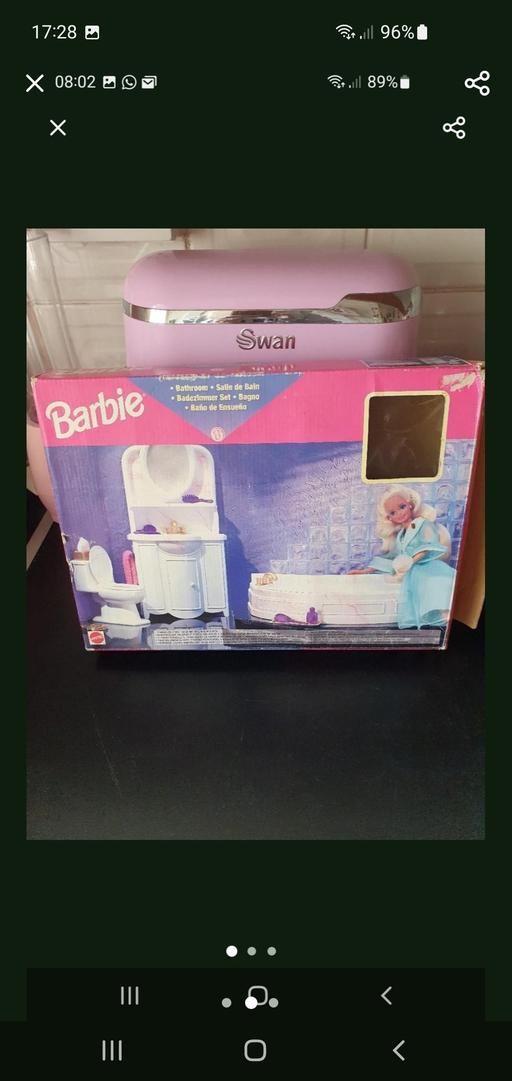  — vintage barbie bathroom playset
