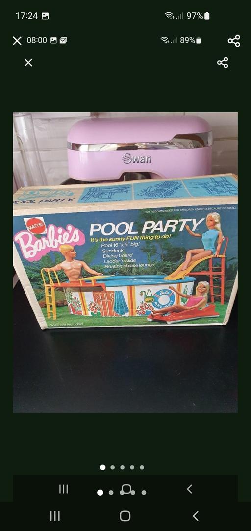  — vintage barbie pool party playset
