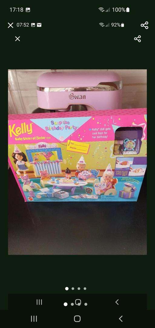  — vintage barbie/Kelly birthday party playset