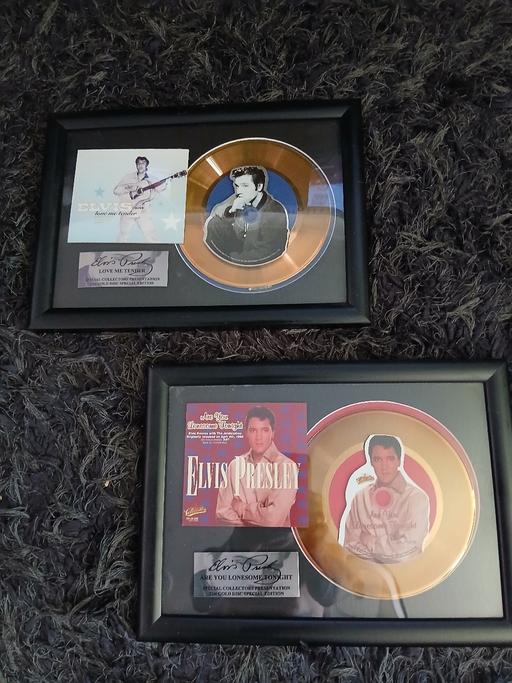  — elvis presley 22 ct gold disc
