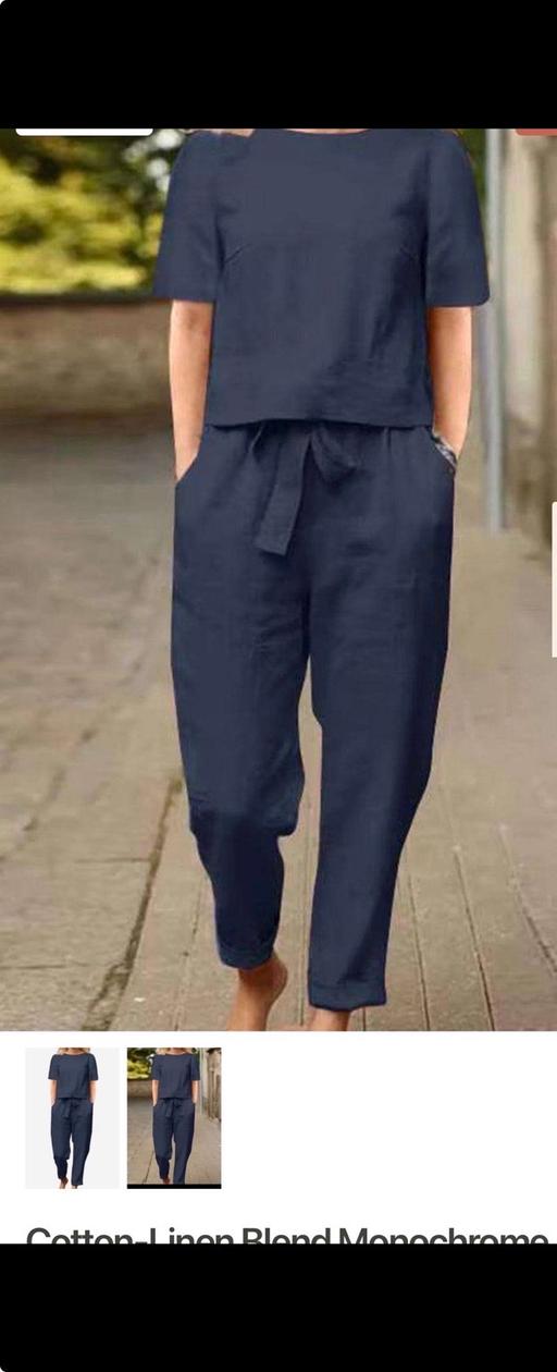  — Cotton-linen blend monochrome 2 pcs set