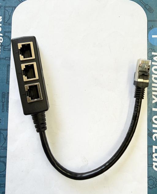  — Ethernet RJ45 Splitter 3 in 1 LAN Adapter