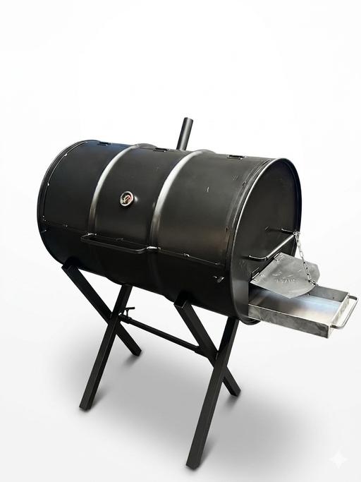  — Jerk Pan BBQ With Thermometer and RunningTray