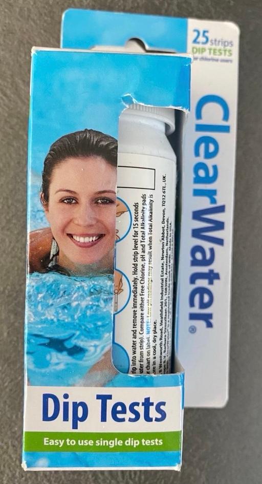  — Clear water test strips
