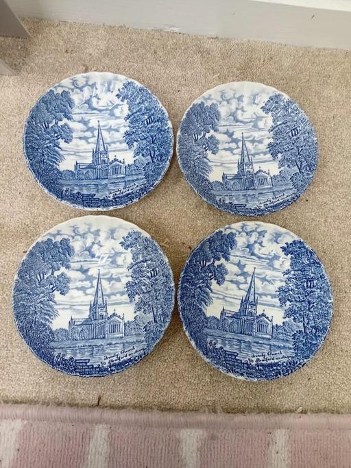  — Vintage Shakespeare's Country Saucers