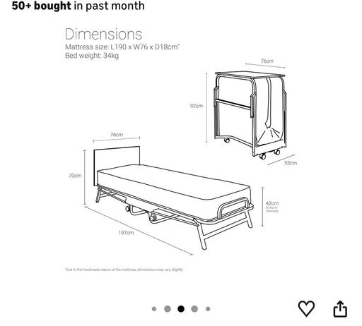  — free - 2 Jay-be foldable bed frames