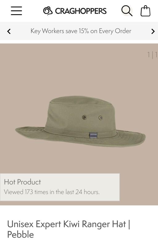  — new Craig hoppers sun hats