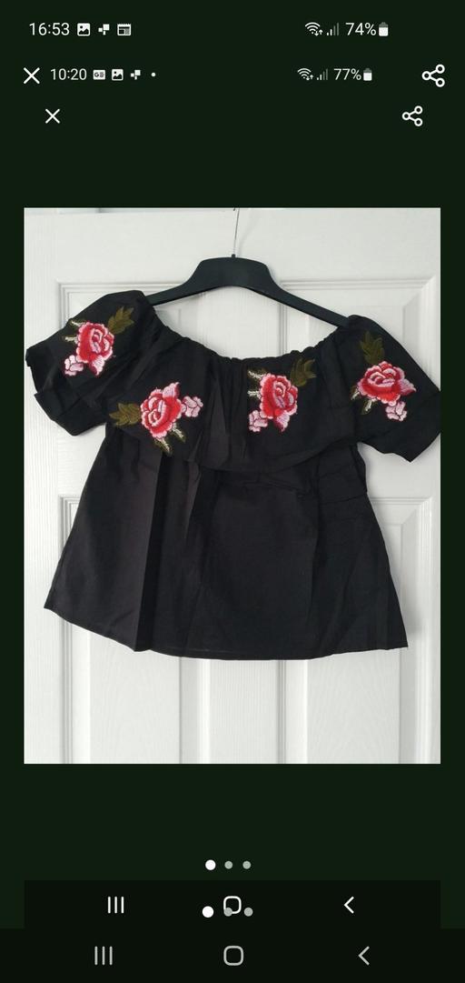  — ladies bardot style top NEW