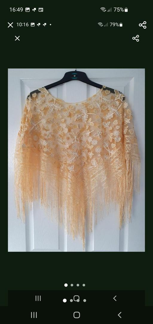  — ladies sparkle poncho NEW