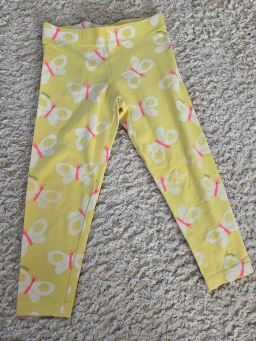  — Age 3-4 M&S yellow butterfly leggings