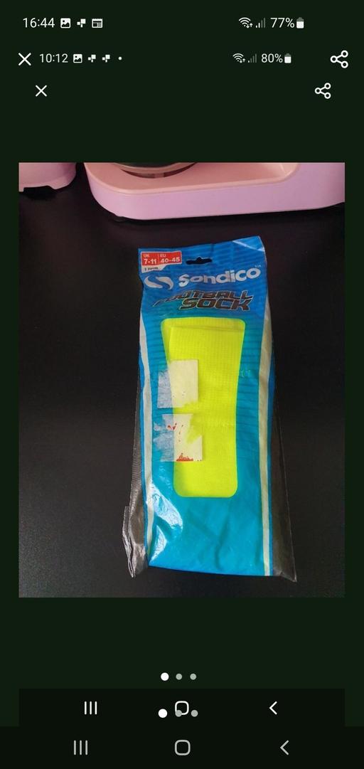  — men's fluorescent yellow football socks NEW