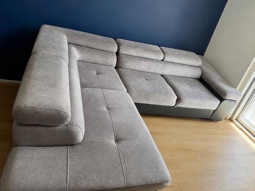  — Modern ANTON Black & Grey Sofa Bed