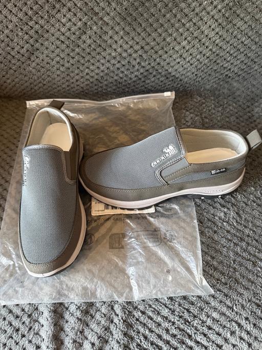  — Grey comfortable foot wear.