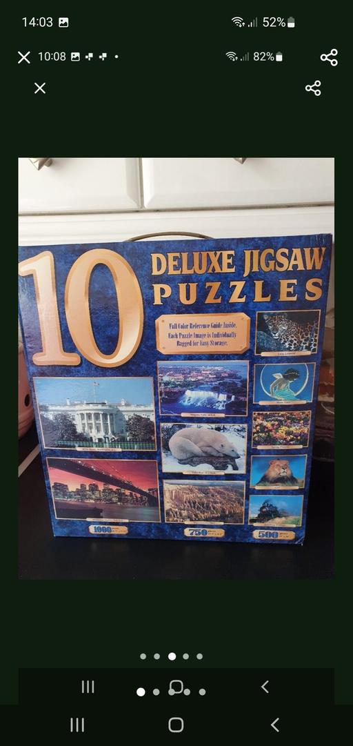  — jigsaw puzzles deluxe boxset x 10