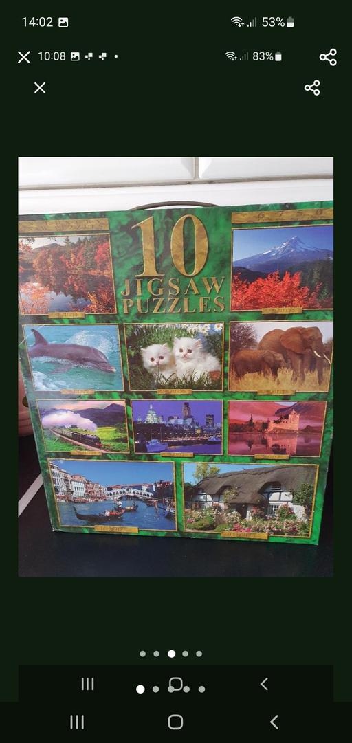  — jigsaw puzzles deluxe boxset x 10