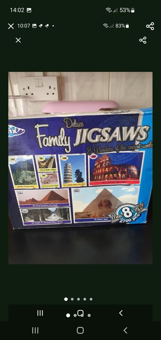  — jigsaw puzzles deluxe boxset x 8