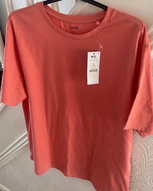  — Men’s coral T-shirts size large & XL