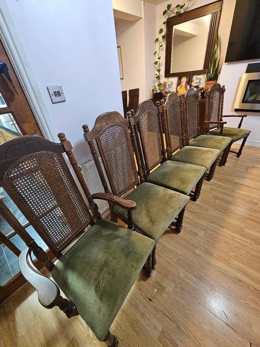  — solid wood six chairs
