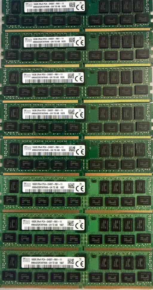  — 128GB 2400 DDR4 ram 8x16GB